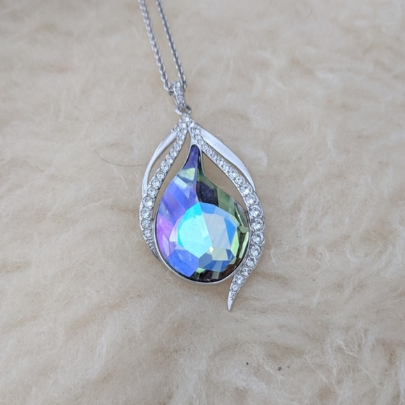 SCS Swarovski peacock necklace - Picture 3 of 6